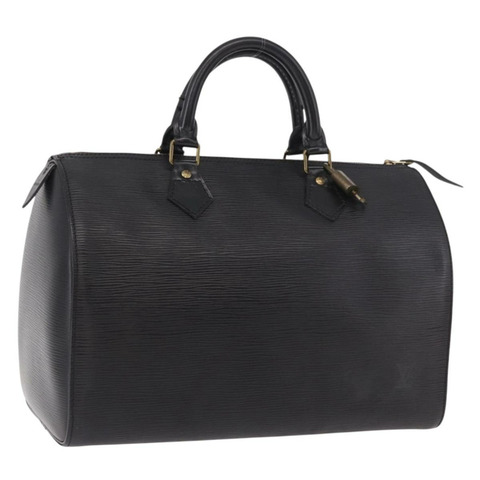 路易威登 Epi Speedy 30 手提包 Noir 黑色 M43002 LV 正品 190403SAV