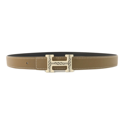 HERMES Epsom皮革Belt 85cm皮帶Etoupe