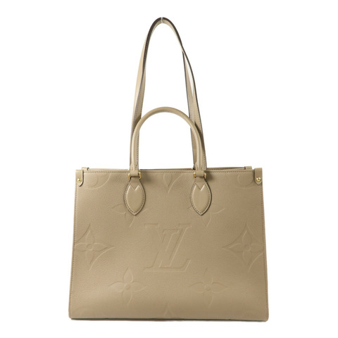 LOUIS VUITTON Monogram Empreinte On The Go MM金扣手挽肩背兩用袋