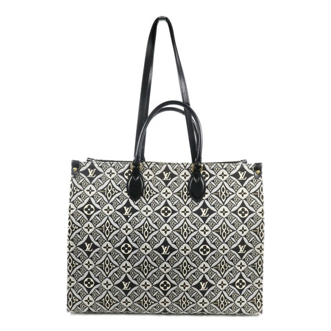 LOUIS VUITTON Monogram Jacquard Since 1854 OnTheGo GMLOUIS VUITTON LV 2 Way Bag Monogram Jacquard Since 1854 OnTheGo GM M57207 Canvas金扣手挽肩背兩用袋
