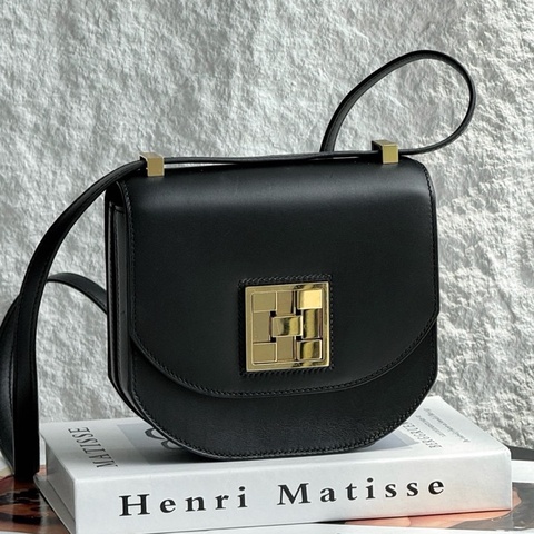 Hermes 愛馬仕 mosaique mini 馬賽克黑金 霧面box皮 D刻