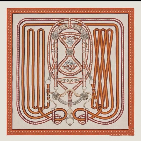Hermes 愛馬仕 羊絨圍巾  140x140cm
