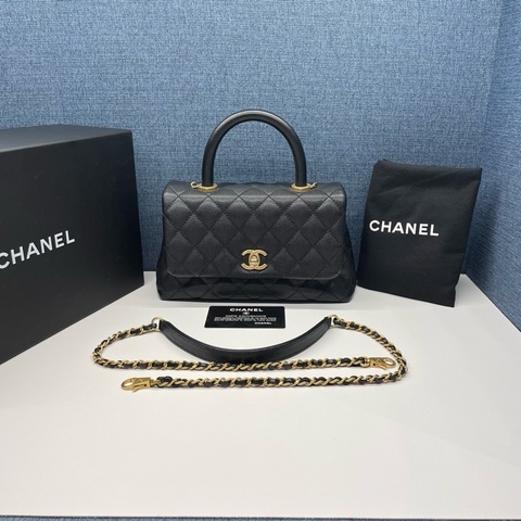 香奈兒CHANEL黑金Cocohandle，99新