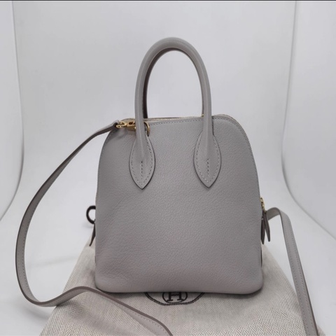 Hermes mini bolide 冰川白，C刻，整體很新