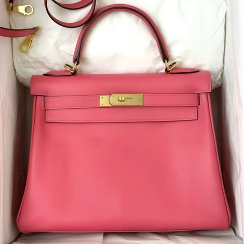 hermes Kelly28 唇膏粉 金扣 swift C刻 沒鎖具