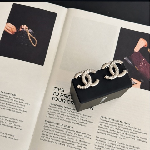 CHANEL 25C 字母雙C耳環