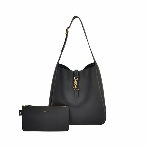 Saint Laurent LE 5 À 7大牛皮純色YSL標誌子母包單肩包