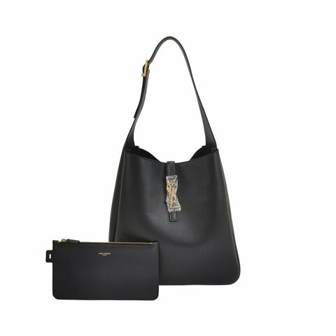Saint Laurent LE 5 À 7大牛皮純色YSL標誌子母包單肩包
