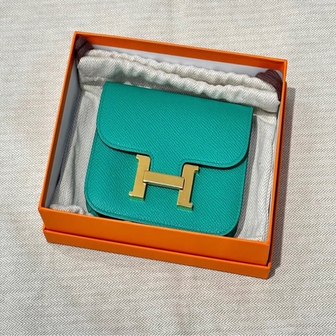 Hermes 愛馬仕 Slim 康康 帝王綠 金扣