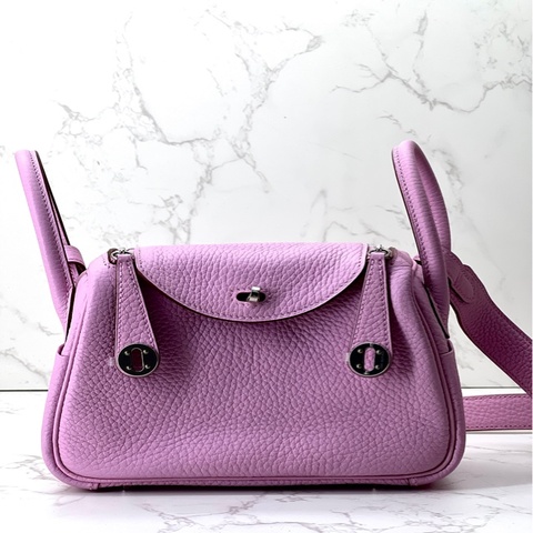 香緹國際精品 HERMES mini lindy 一代 錦葵紫 1125