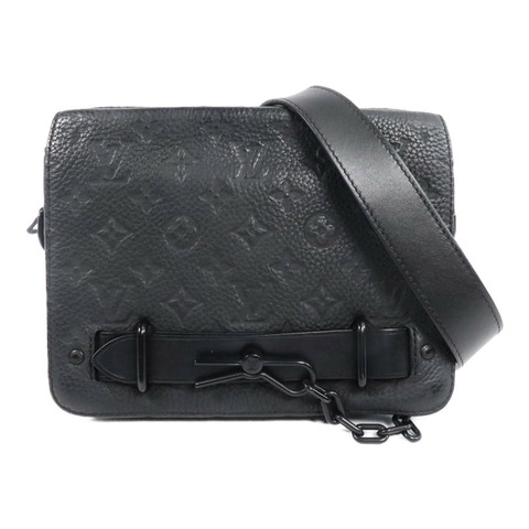 LOUIS VUITTON Monogram Taurillon Steamer Messenger肩背袋