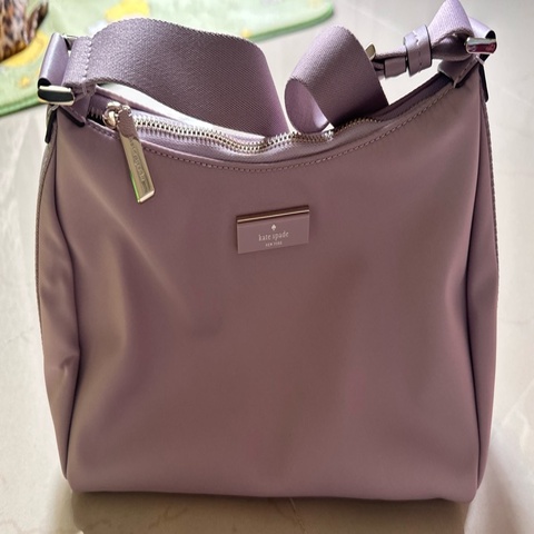 Kate spade 紫色尼龍肩背包