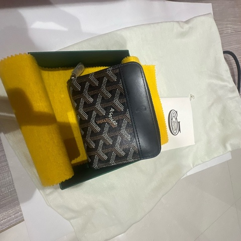 Goyard黑色拉鍊皮夾9新