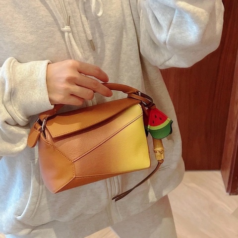 ✨Loewe羅意威｜新款漸變色mini Puzzle幾何包｜98新