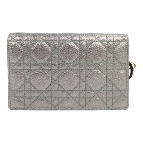 Dior 牛皮皮革Wallet On Cahin手拿包