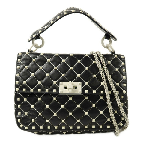 Valentino 牛皮皮革Rockstud Spike手挽肩背兩用袋