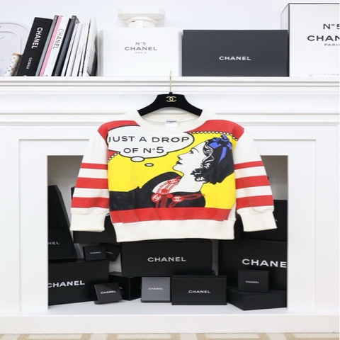 Chanel 01年秀款涂鸦人像套头卫衣FR42 23/2