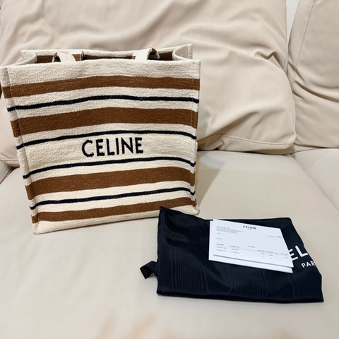 celine 帆布大購物包 大尺寸