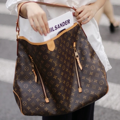 【LV 新晉網紅Delightful🙌🏻大包又開始火起來了🔥】LV老花Monogram Delightful 大號拉鍊包