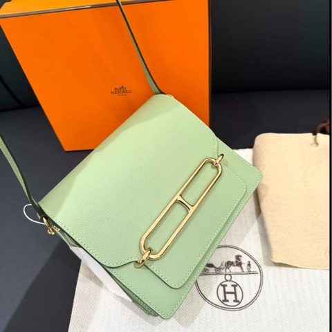 Hermes 愛馬仕 roulis19 豬鼻子 3I牛油果綠 香檳金扣
