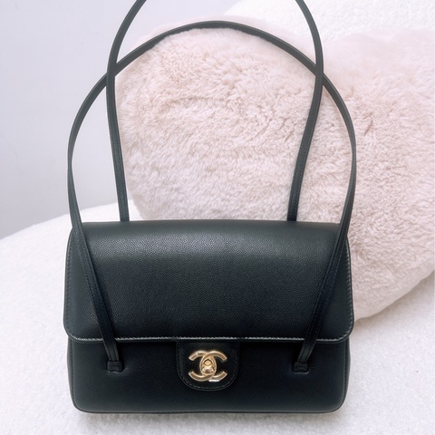 全新 Chanel preppy coco 22尺寸黑金小號 Jennie同款
