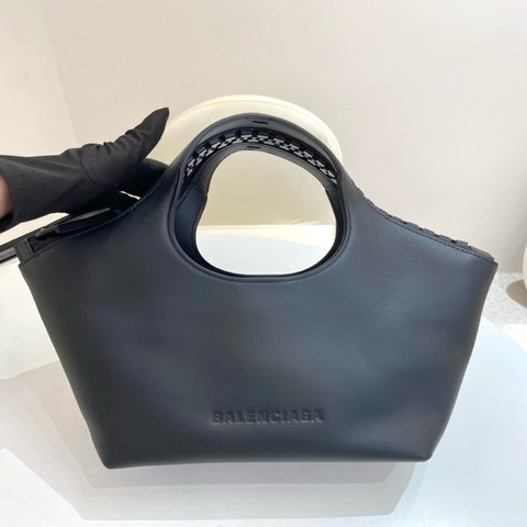 Balenciaga巴黎世家mary kate so black小托特粗拉鍊菜籃子