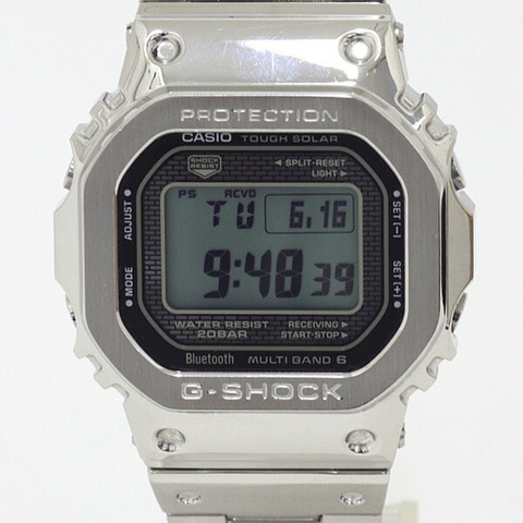 卡西歐 G-Shock GMW-B5000D-1JF 男士手錶，5000 系列，全金屬，翻新。