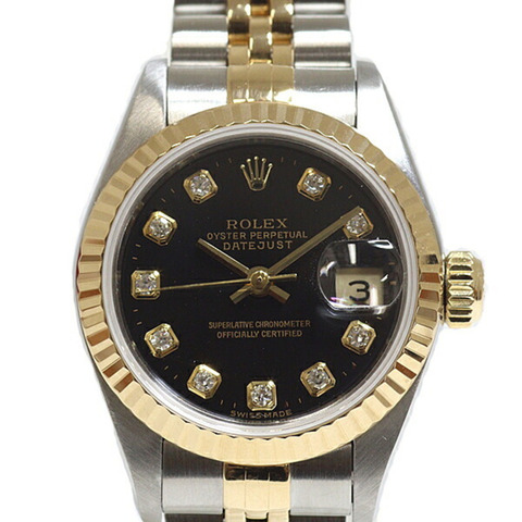 勞力士女士腕錶 Datejust 69173G 自動上鍊 W 序號翻新