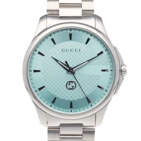 Gucci G-Timeless腕錶，不鏽鋼材質，型號YA126372 126.3，石英機芯，男款，GUCCI