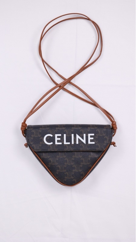 Celine triomphe老花凯旋门三角包单肩包