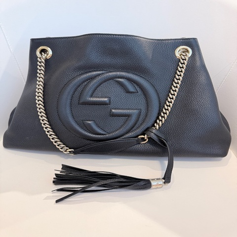Gucci✨流蘇肩背包托特包斜背包上班粗用通勤包