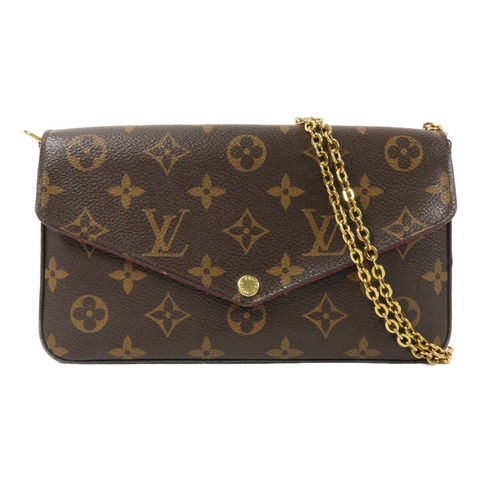 LOUIS VUITTON Monogram Felicie Pochette鏈帶肩背袋