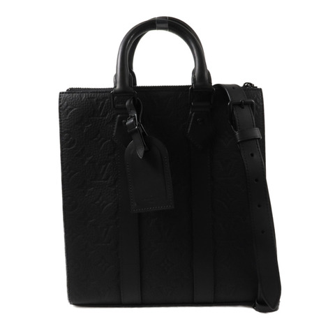 LOUIS VUITTON 牛皮皮革Sac Plat Cross手挽肩背兩用袋