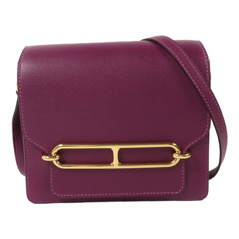 HERMES Evercolor皮革Roulis Mini肩背袋Anemone