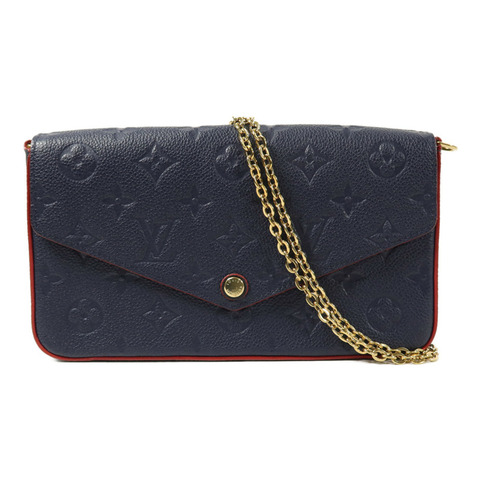 LOUIS VUITTON Monogram Empreinte Pochette Felicie鏈帶肩背袋