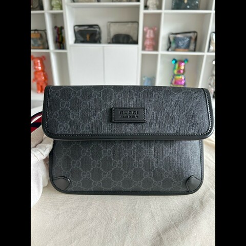 98新Gucci 古馳虎頭腰包