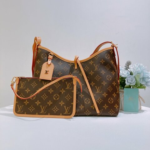 TW4930  Louis Vuitton 路易威登經典花紋 Carryall PM Monogram Canvas Brown