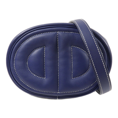 HERMES Swift皮革In The Loop Belt Bag腰包Bleu Nuit/Anemone