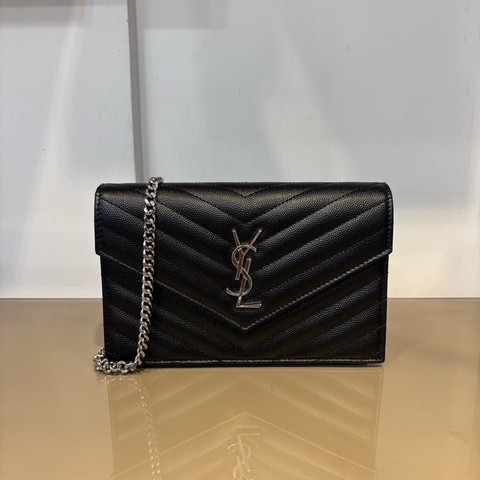 YSL 黑荔枝牛皮Cassandre WOC