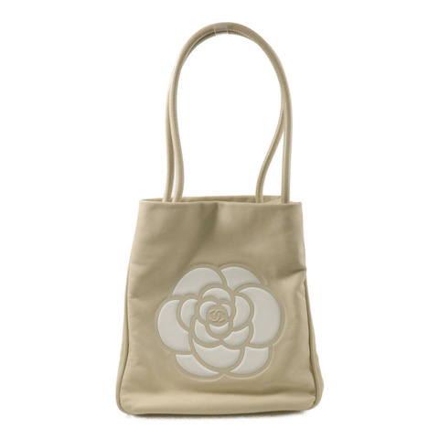 CHANEL 牛皮皮革Camellia Shoulder Tote肩背袋