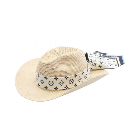 路易威登 (LOUIS VUITTON) Chapeau Abstract 帽子 M7135M 棕櫚米色 二手 女士