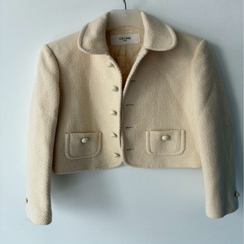 Celine 米白毛呢外套🧥38