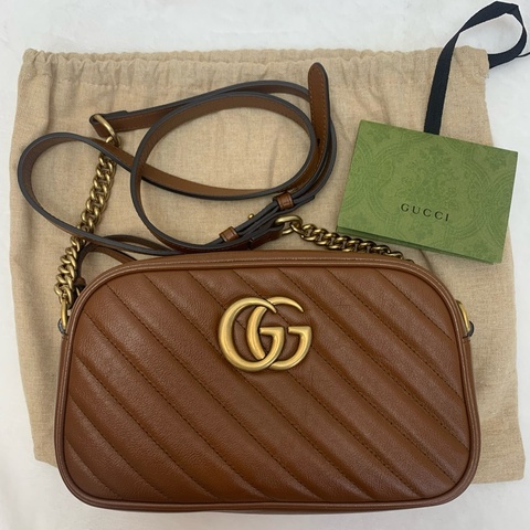 Gucci GG Marmont相機包 焦糖色熱門款