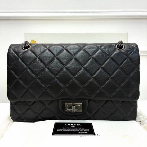 Chanel 2.55黑色銀扣 做舊款