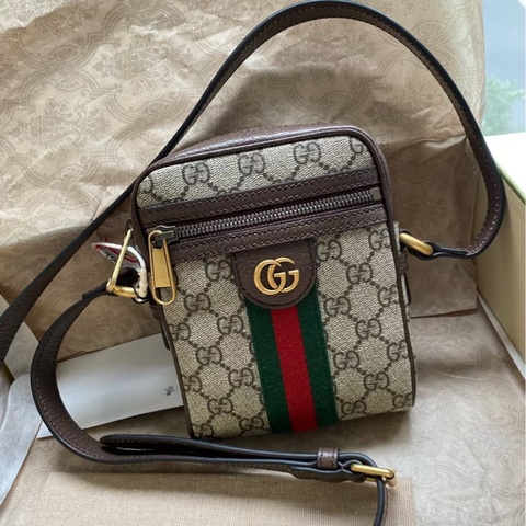 Gucci老花迷你相機包