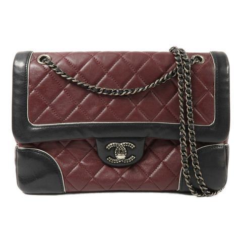 CHANEL 羊皮皮革Shoulder Bag鏈帶肩背袋