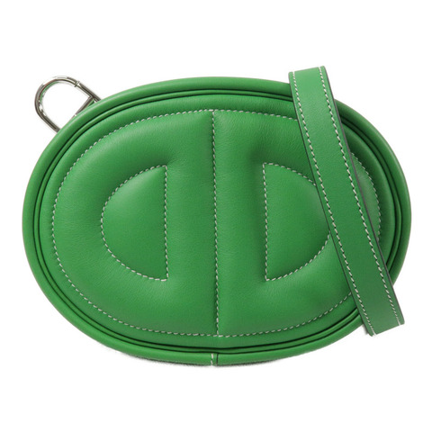 HERMES Swift皮革In The Loop Belt Bag腰包Bamboo/Bleu Brume