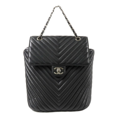 CHANEL 牛皮皮革Urban Spirit Backpack鏈帶背包