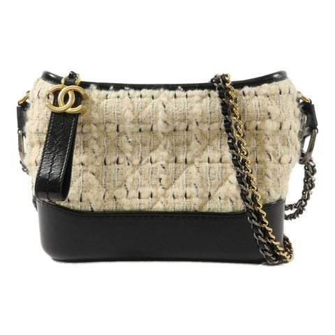 CHANEL Tweed Gabrielle Small鏈帶肩背袋