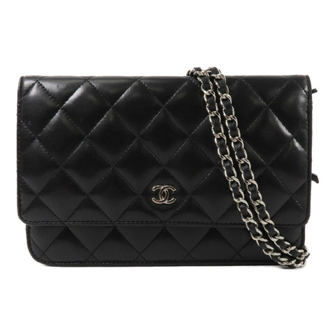 CHANEL 羊皮皮革WOC Wallet On Chain鏈帶肩背袋